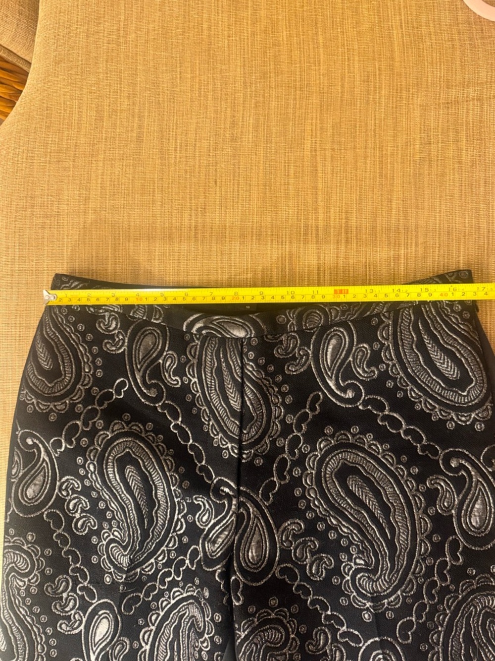Marc Jacobs Metallic Paisley Cropped Pants - Picture 6 of 8